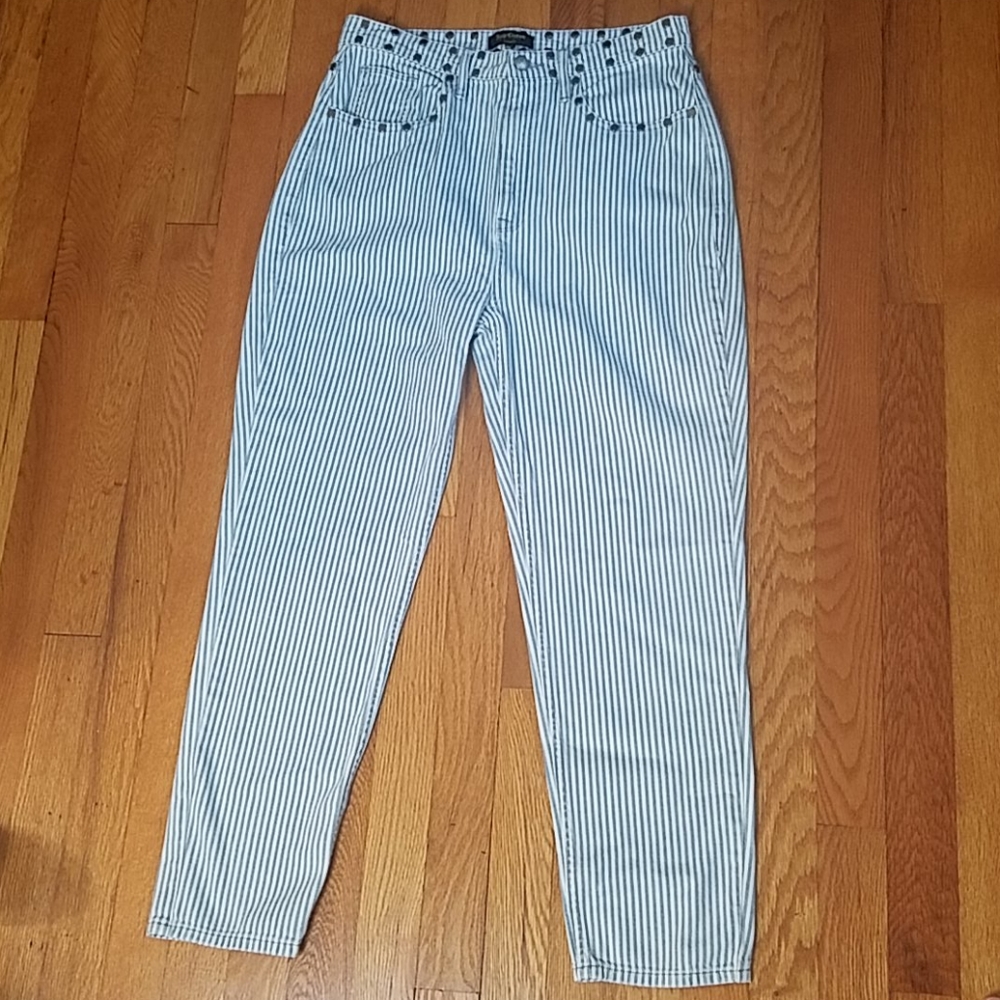 Juicy Couture High Rise Stripe Skinny Jean Size 29